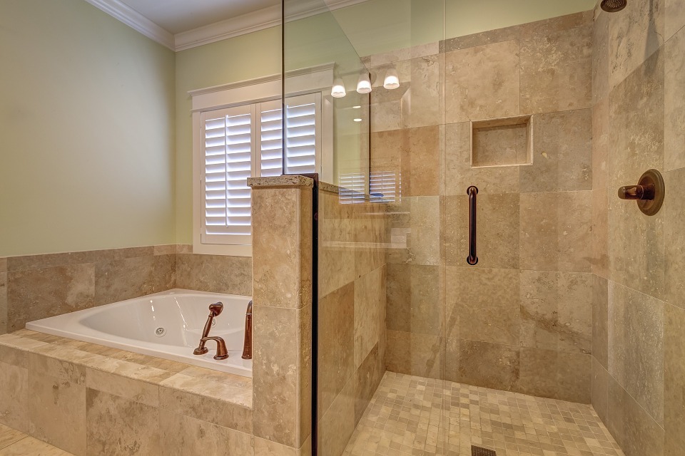 Bathroom wall and floor tiles